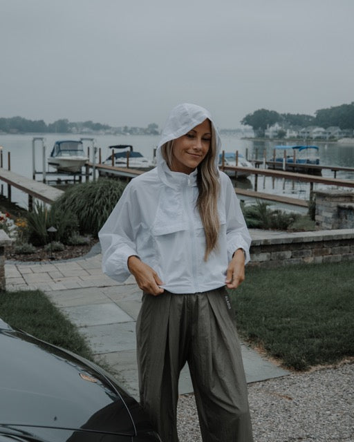 Olive Shift Cropped Jacket
