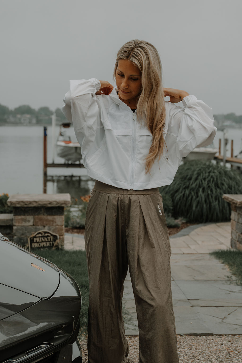 Olive Shift Cropped Jacket