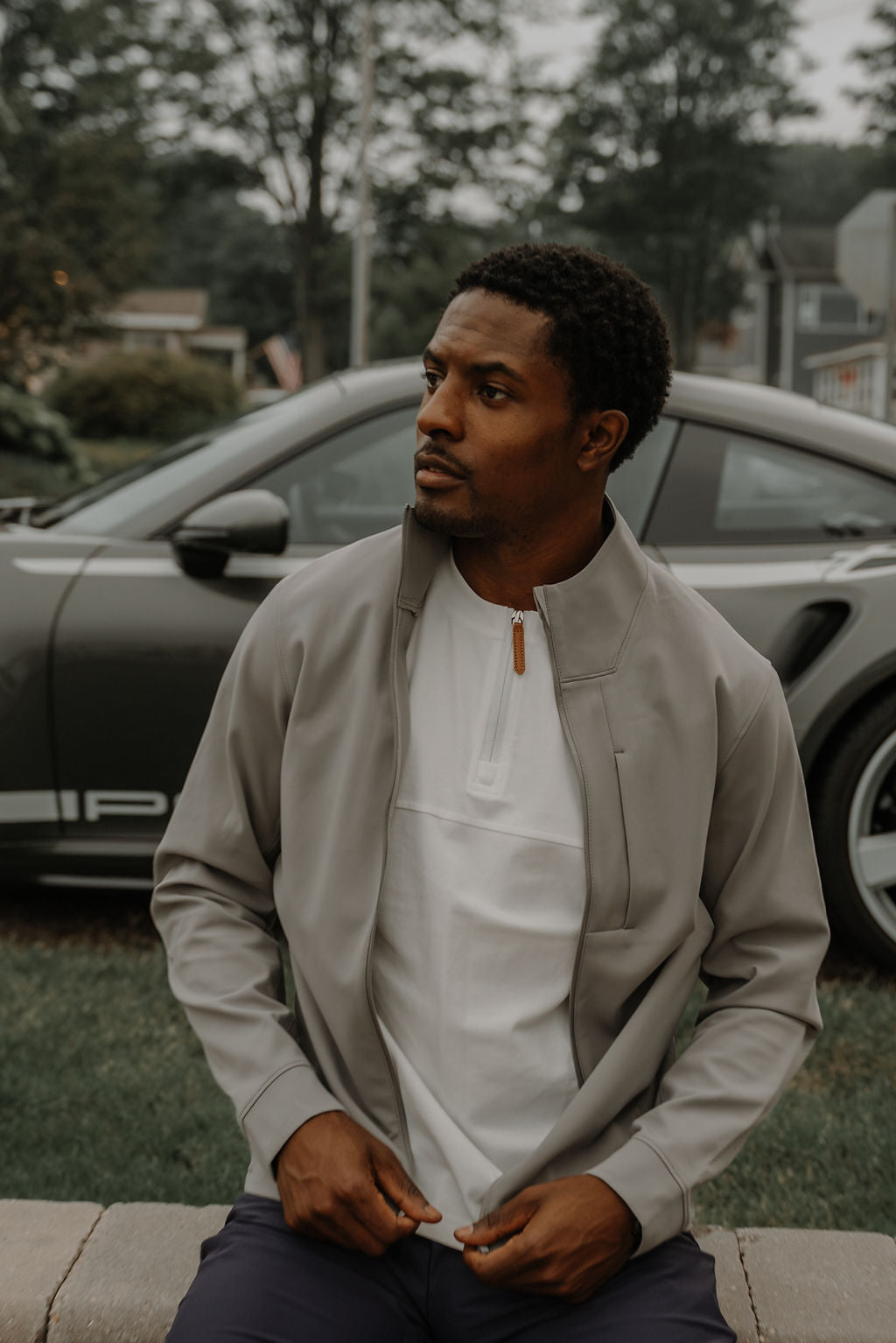 Night Shift Zip Jacket — Grey