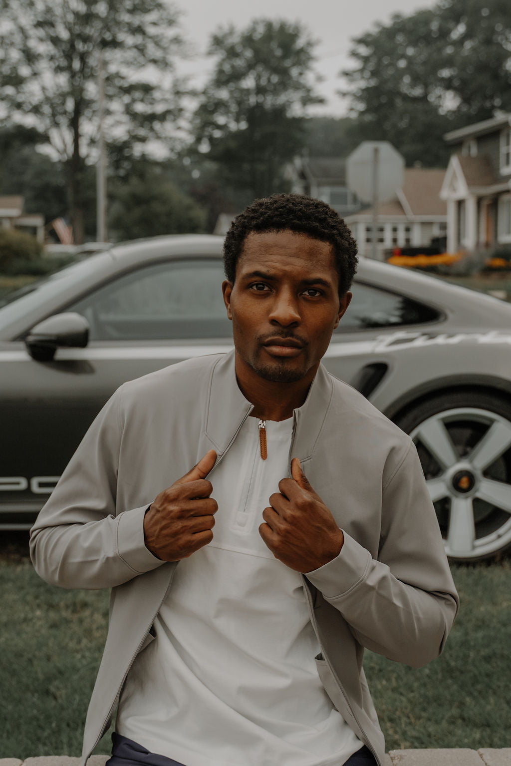 Night Shift Zip Jacket — Grey