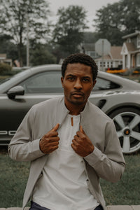 Night Shift Zip Jacket — Grey